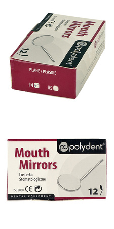 Mouth mirrors plain size 4 (22mm) - 12 pcs box
