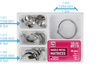 Saddle contoured metal matrices with clamp (18 pcs box) - TOR VM