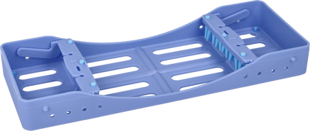 Instrument sterilization cassette - 5 slots - blue