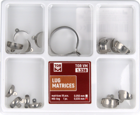 Lug matrices 18 pcs set + MD-Ring / 0,035 mm / 1.338 - TOR VM