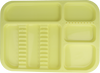 Tacka stomatologiczna 34x24,5x2 cm (plastikowa, autoklawowalna) - żółta