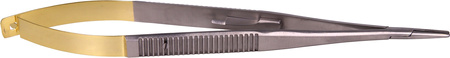 Castroviejo needle holder with TC, straight - 18 cm