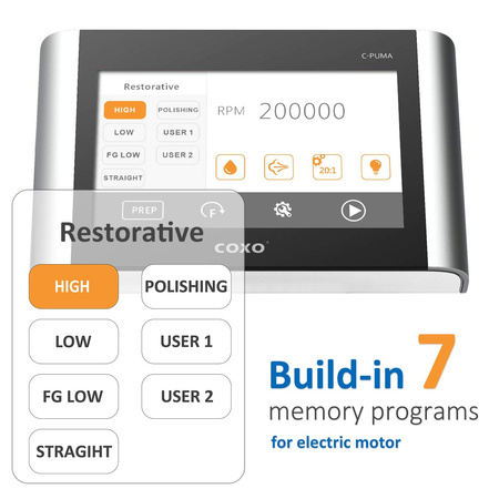 C-PUMA Master Dental electrical motor, LED, brushless, 2in1 COXO