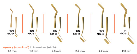 Nakładacz TiN z powłoką azotku tytanu ergonomiczny uchwyt prod. Pol-Intech NK-2 *
