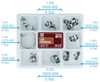 Lug matrices 30 pcs set + MD-Ring / 0,035 mm / 1.368 - TOR VM