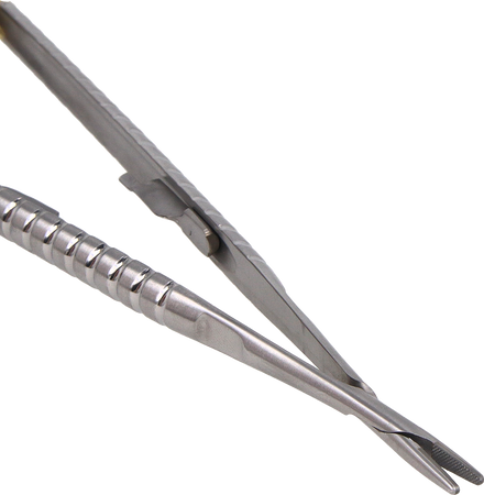 Igłotrzymacz mikro Twist TC, z zamkiem, prosty 17,5 cm (2000-60)