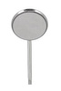 Mouth mirrors plain rhodium front surface size 4 (22mm) - 12 pcs box  