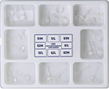 Pediatric Strips, Crown Forms, Anterior, 20 pcs. (1.913)