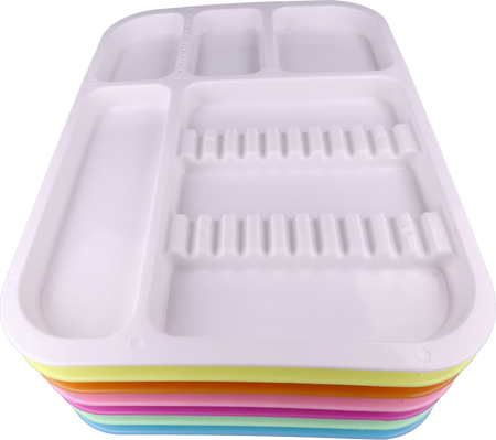 Plastic dental tray 34x24,5x2 cm (autoclavable) - pink