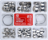 Sectional contoured metal matrices + clamps - 100 pcs set 0,050mm soft