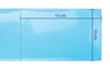 Adhesive barrier film, 10x15 cm, 1200 sheets, blue